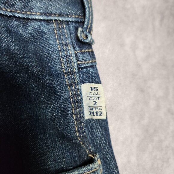 Tyndale FR Jeans Mens 38x33 Blue Arc Rated Flame Resistant Workwear USA Denim - Picture 7 of 16
